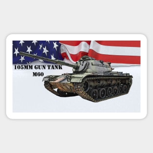 105mm Gun Tank M60 Sticker